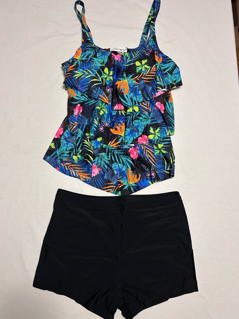 NWT Hanna Nikole 2 Piece Tankini Swimsuit set size 16W